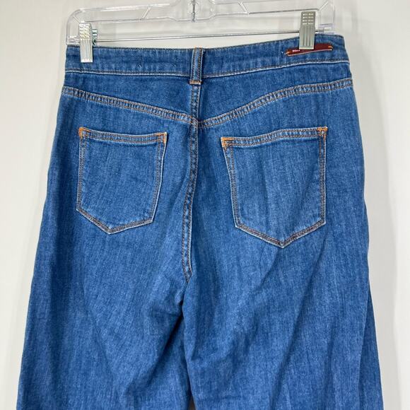 Pilcro and the Letterpress by Anthropologie Wide Leg Cropped Jeans High Rise - Picture 6 of 7